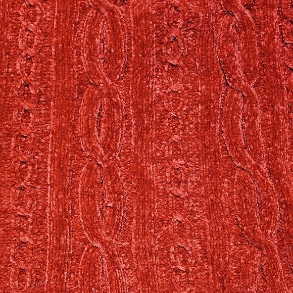 Coldwater Creek Vibrant Red Cable Knit Sweater - Picture 2 of 10